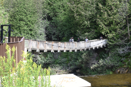 Belfountain CA - the suspension bridge